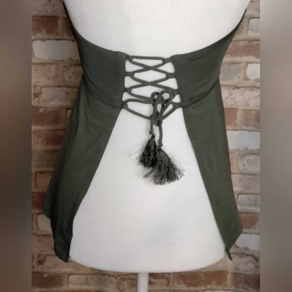 Michael Kors Swim Michael Kors Army Green Tankini Bathing Suit Top